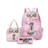 Popular Rhythm Box Sprunki Music Game School Bag Backpack Pencil Bag Three-piece Student Backpack D