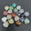5PCS 15mm Size Stone Pendants Amethyst Material Small Pendant Amethyst Rose Quartz  Necklace Design