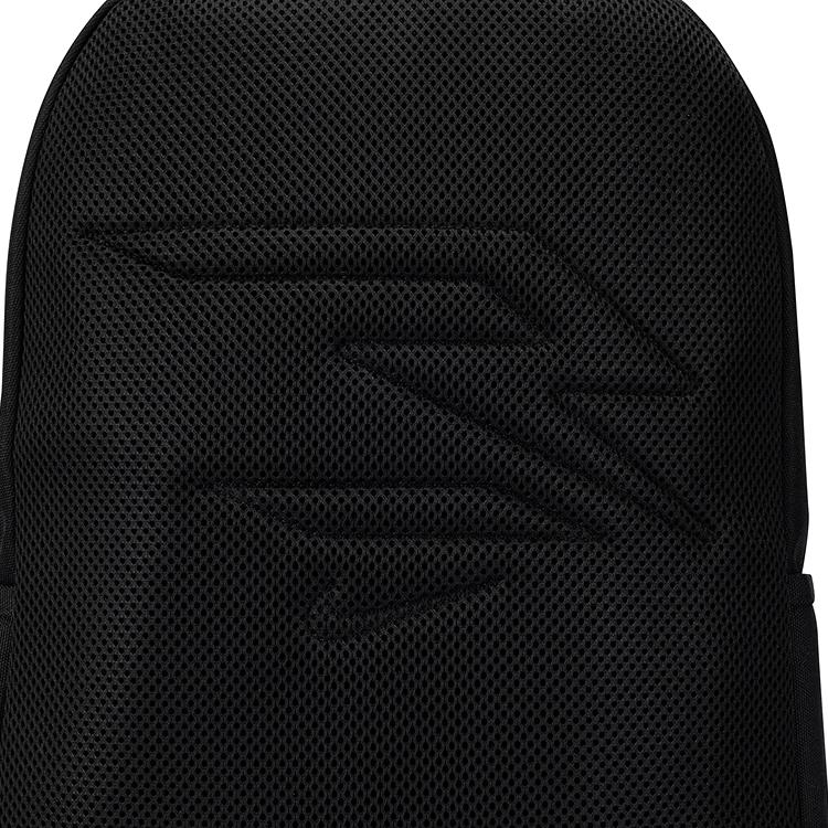 Nike 3Brand Casual Versatile Fashion Simple Solid Color Polyester Backpack Unisex Backpack Black N32613070GS-002