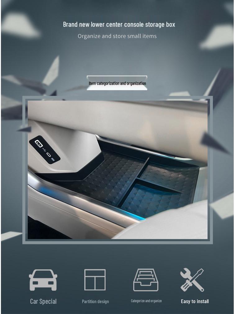 Wey Gaoshan Center Console Storage Box - Car Interior Organizer