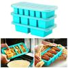 2/4/6-piece Silicone Freezer Tray Mold with Lid, Storage Box Food Box, Storage Containers for Soup, Broth, Meal Prep, Ice Cubes