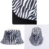 Fisherman Hat Women Black Zebra Print Sun Block Summer Bucket Hat For Outdoor Use