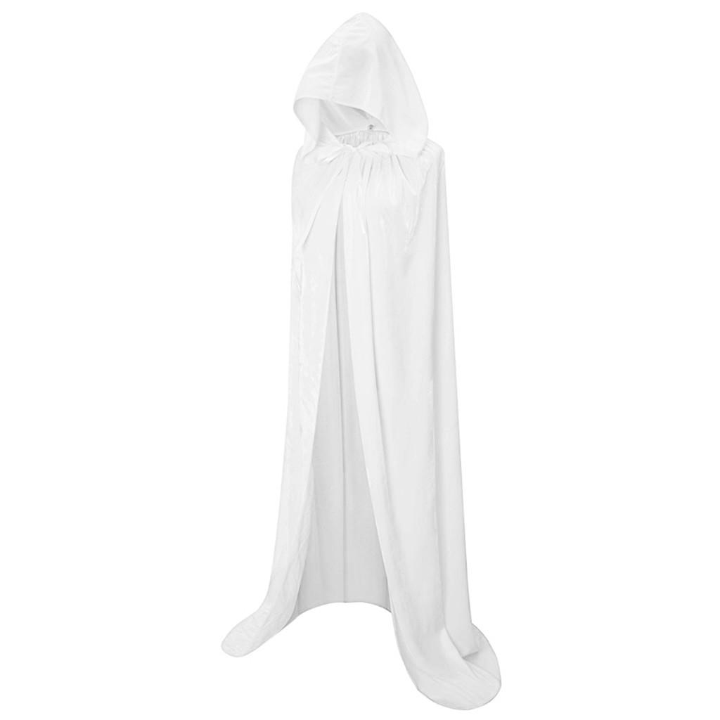 Unisex Cloak Retro Party Cape Balls Show Clothings Halloween Witch Hooded Cloak Party Fashion Scary Halloween Cosplay Costume
