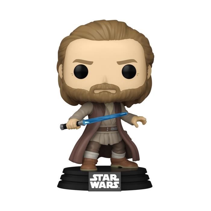 Figurine de collection - FUNKO - Obi-Wan Kenobi (Battle Pose) - Star Wars - Gris - Multicolore