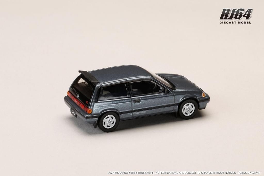Hobby Japan HJ64 1/64 Scale Honda Civic (Automatic Transmission) Late Version with Genuine Optional Parts, Blue, Finished Model, HJ643029BL