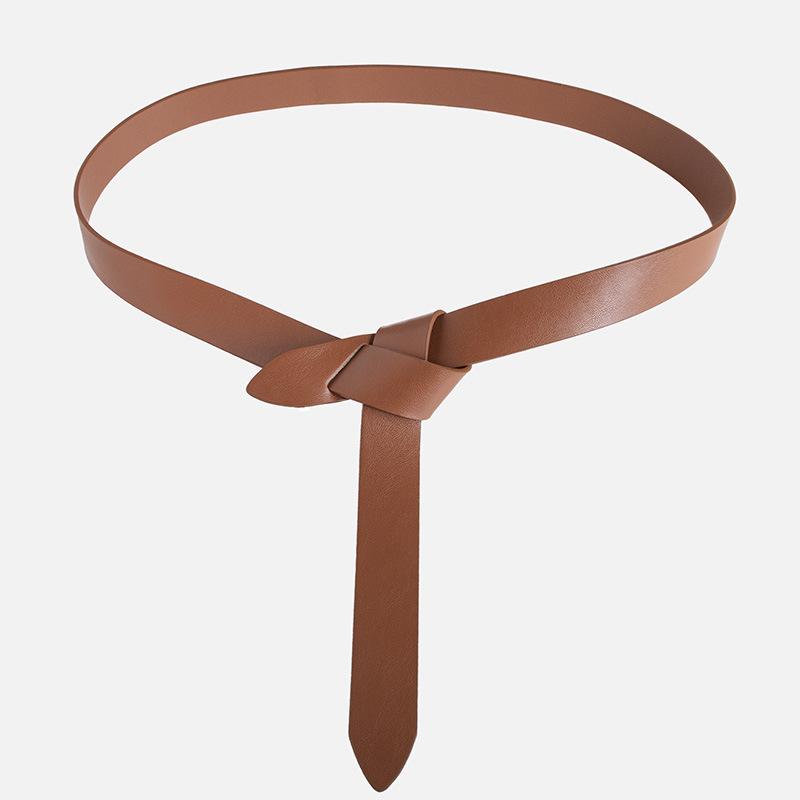 Belt Women's Decoration with Dress Korean Fashion Pillow Cover Versatile Black Shirt Knotted Belt