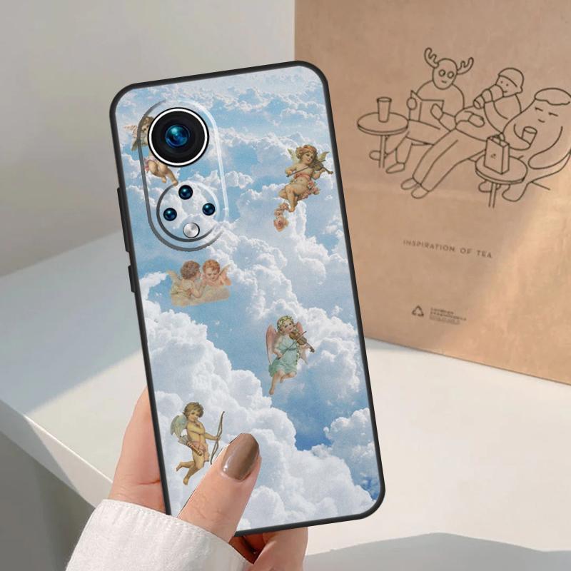 Cute Angels Aesthetic Aesthetics For Honor Magic 8 Pro 5 6 7 Lite Case For Honor Win RT 200 400 50 70 90 X8b X9a X9b X9c X9d
