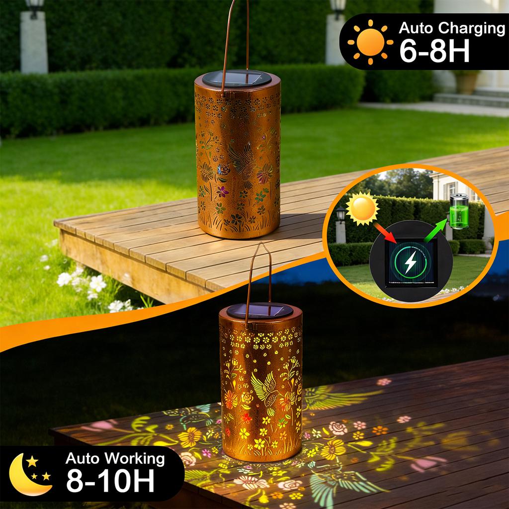 Sunflower Glow Solar Garden Lantern Waterproof Hanging Solar Powered Lights Outdoor Landscaping Light for Yard Lawn Garden Decor