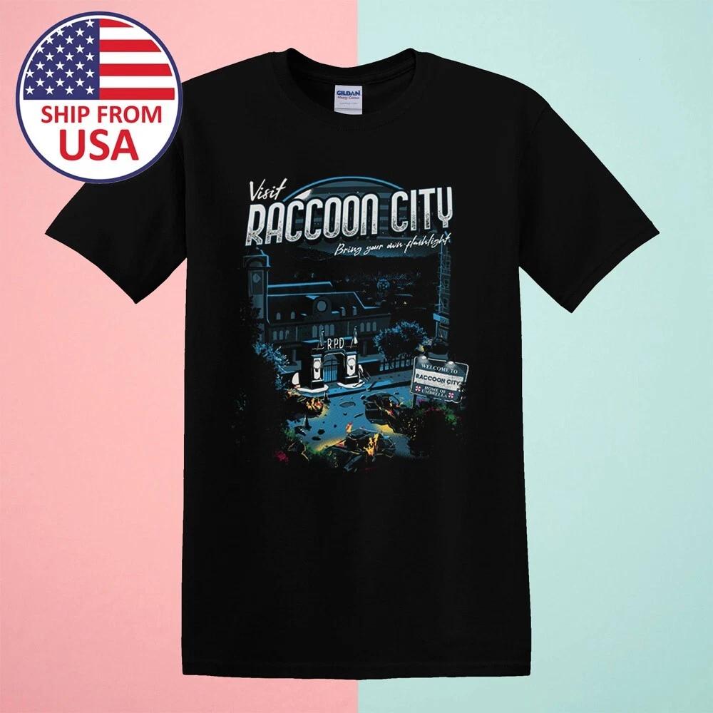 Visit Raccoon City - Resident Evil Men s Black Size S-5XL S