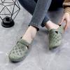 Fashion New Women's Half-pack of Drag Sandals, Middle-aged and Elderly Lazy Soft-soled Hollowed-out Non-slip Waterproof Sandals
