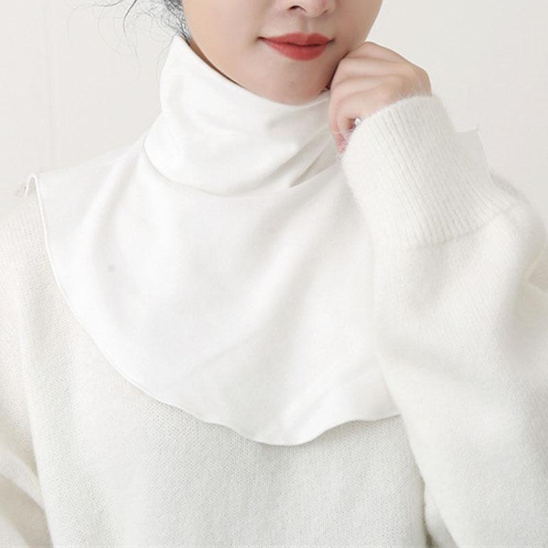 Ženy muslimské modální rolák falešné obojky islámský hidžáb elastické jednobarevné falešné límce krk kryt poloviční top příslušenství