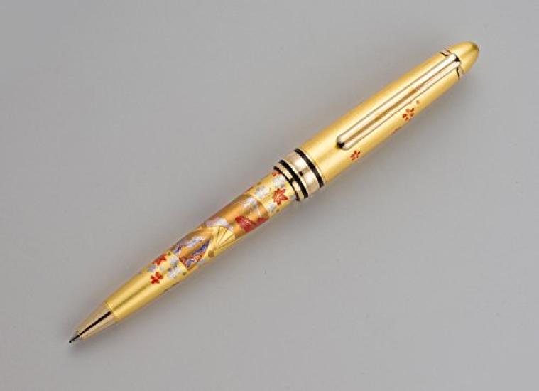 

Kanazawa foil craft ballpoint pen Maki-e (gold) (fan surface)