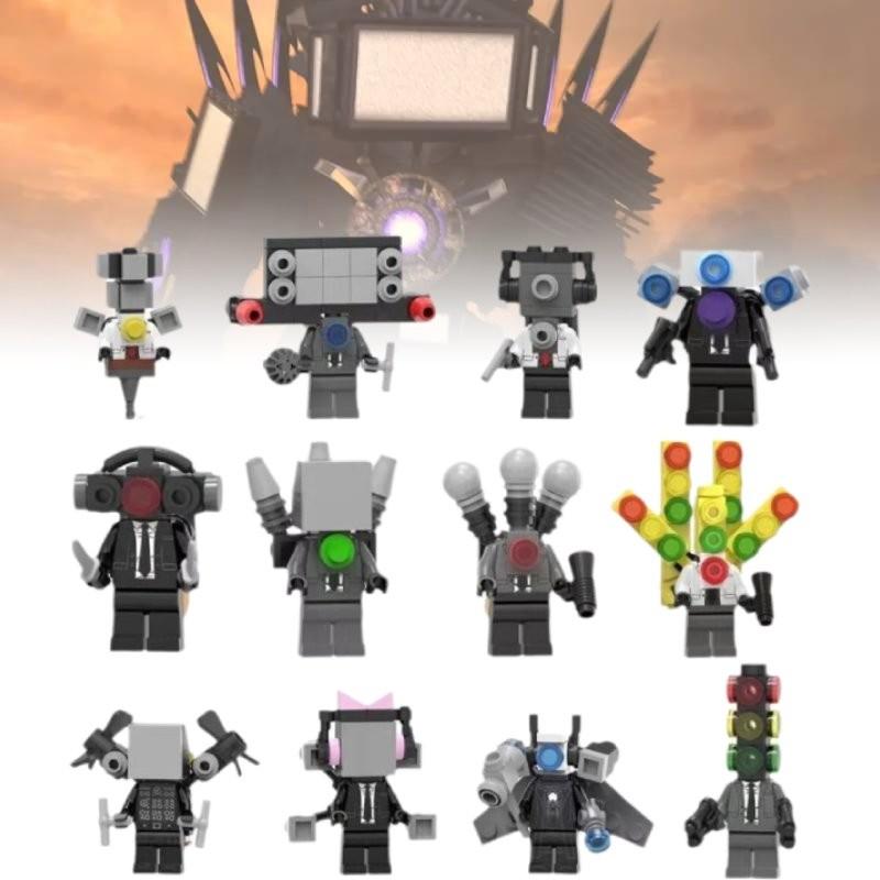 Skibidi Toilet 6pcs Character Assembling Building Blocks Toys Children Gift