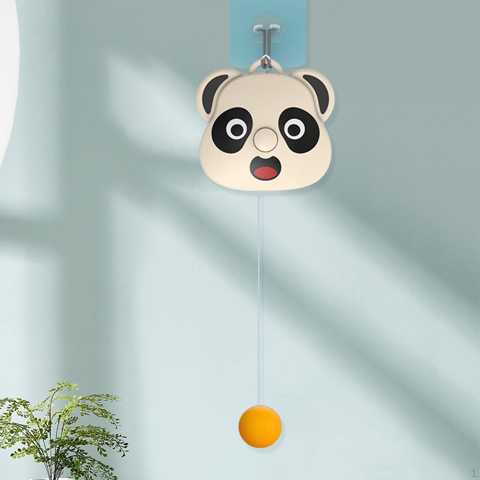 Indoor Hanging Table Tennis Trainer Set Practice Equipment Hand Eye Coordination for Panda