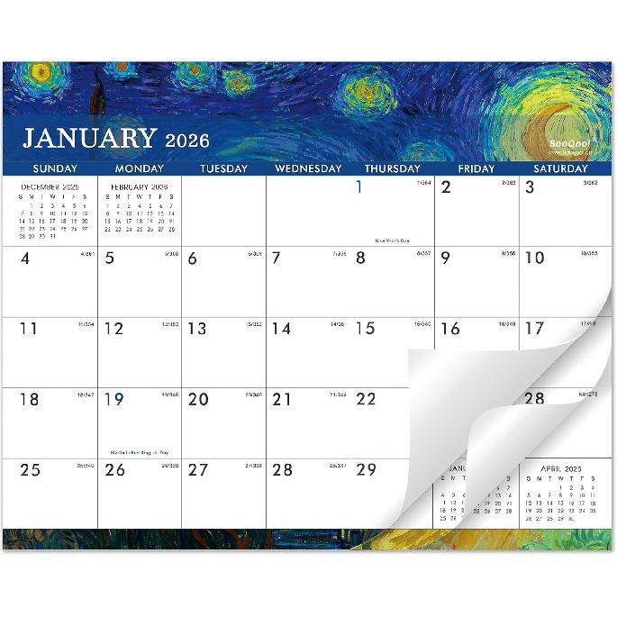2026 Magnetic Calendar - JAN 2026 - DEC 2026, 12 Months Magnetic Calendar, 2026 Calendar for Fridge, 8  x 10 , Tear-off Pad 2026 Magnetic Calendar