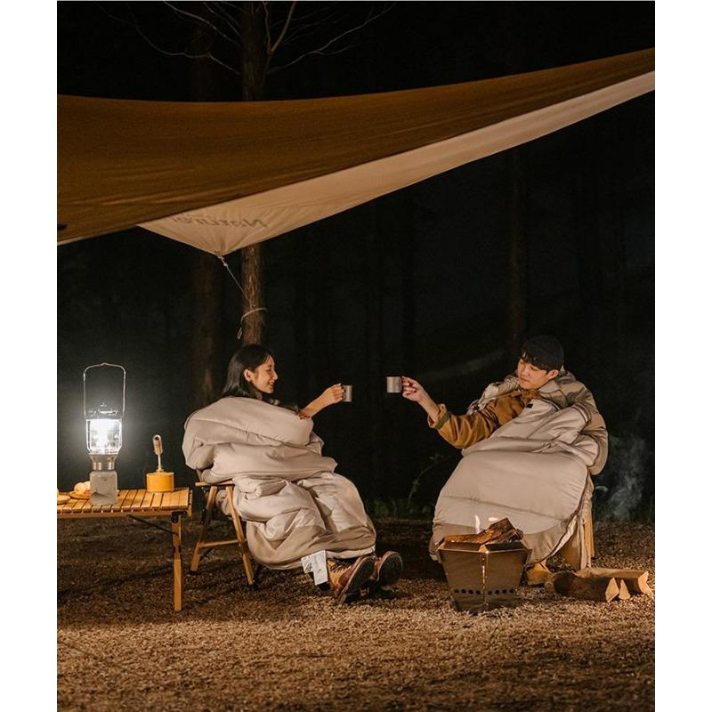 Camping Down Cotton Sleeping Bag Adult Thickened Cold-proof Autumn and Winter Outdoor Equipment Tent Sleeping Bag