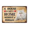 [ Kelly66 ] Pets Cat Bombay Siamese Burmese Birman Abyssinian Metal Sign Home Decor Bar Wall Art Painting 20*30 CM Size Dy147