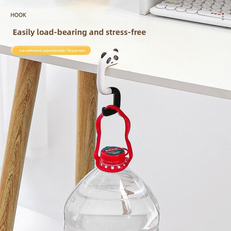Panda Cute Raccoon And Cat Design S Shaped Desktop Multi Hook Functional