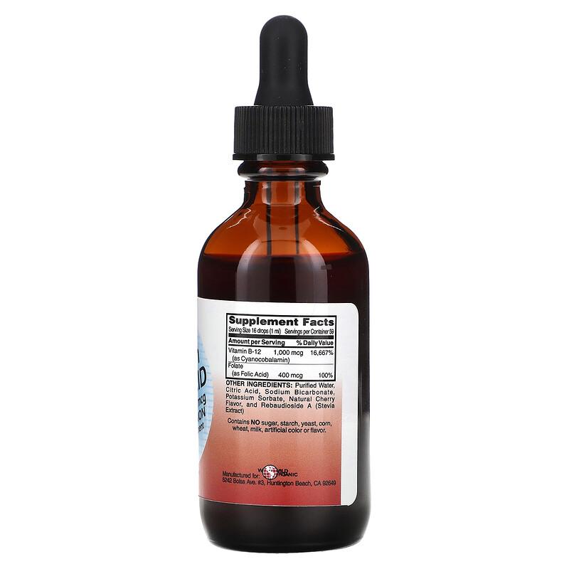 B -12 With Folic Acid, 2 Fl Oz (59 Ml)