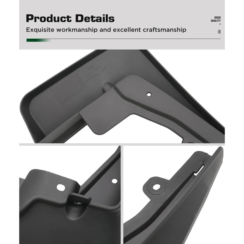 4 stk Bilsprutlapper Sprutbeskyttere Skjermer Bilsprutlapper Kompatible med Peugeot 2008 2020 2021 2022 2023