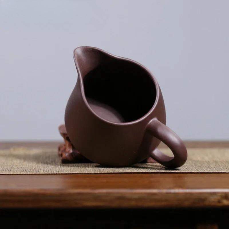 250ml Yixing Zisha Tea Pitcher Pour Tea Sharing Pot Fair Cup Cha Hai Dispenser Justice Cup Fair Mug Chinese Tea Set Accessories