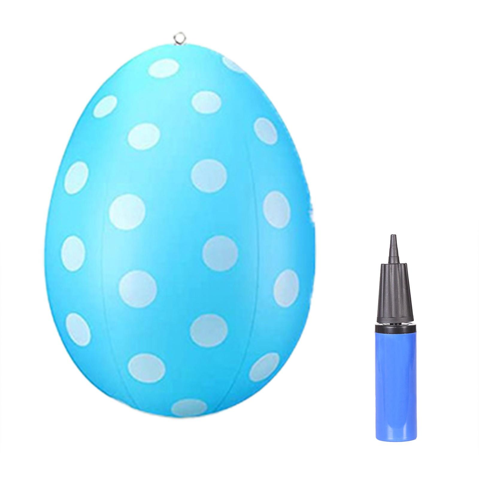 

1 упаковка надувных пасхальных украшений для яиц, надувные пасхальные украшения для улицы синий