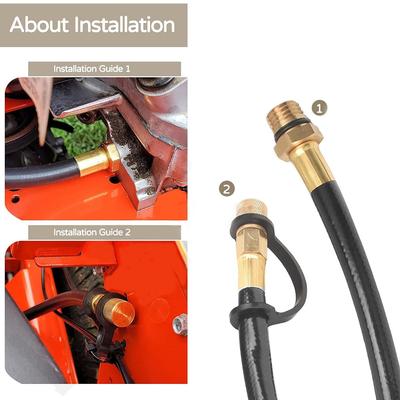 51044-0902 Flexible Oil Drain Hose For Kawasaki FH FR FS FT FX Models