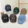 Cross-Border Small Train Washed Baseball Cap Korean Version Unisex Retro Vintage Baseball Cap Spring Autumn New Cartoon Hat