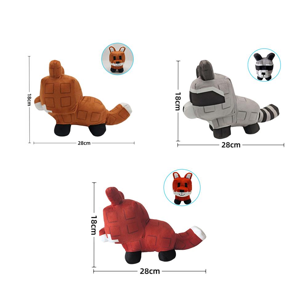 TreasuringU Grow Garden Plush Toy Cartoon Fox Red Panda Stuffed Doll Garden Fox Bee Plushie Toys Dinosaur Plushie Birthday Gift