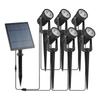 RGB Solar Lawn Spotlights - Outdoor LED Landscape Lights for Courtyard & Trees