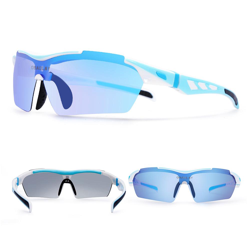 Polarized Colorful Cycling Glasses Outdoor UV Protection Motorcycle Windproof Sports Glasses
