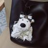 West Highland Puppy Plush Keychain – Cute Cartoon Style Bag Charm