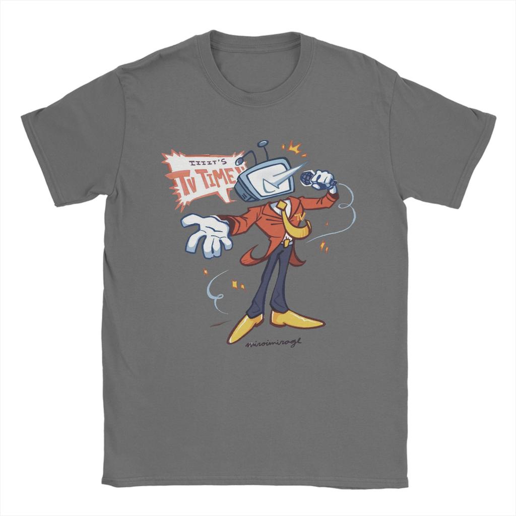 Vintage It';s TV Time!! Mr Tenna Deltarune T-Shirts Men Round Neck 100% Cotton T Shirt Short Sleeve Tees New Arrival Clothes