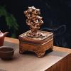 Taihu Stone Ceramic Incense Burner Zen Antique Style for Coil and Stick Incense Home Meditation Decor Aromatherapy Gift