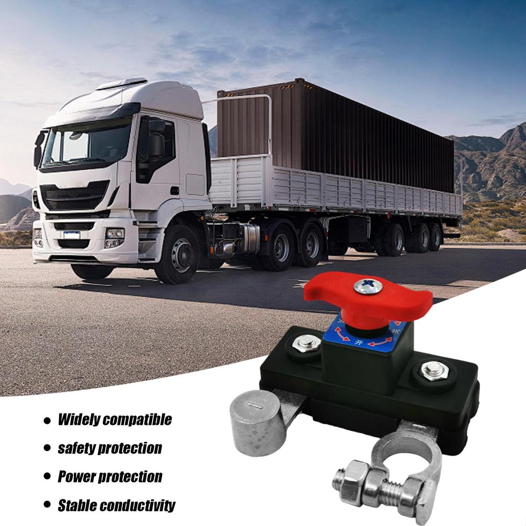 Car Battery Cut Off Control 12/24V Auto Battery Quick Disconnect Control Automotive Terminal Heavy Duty Accessories For RV truck