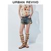 UR Women's Vintage Washed Denim Shorts