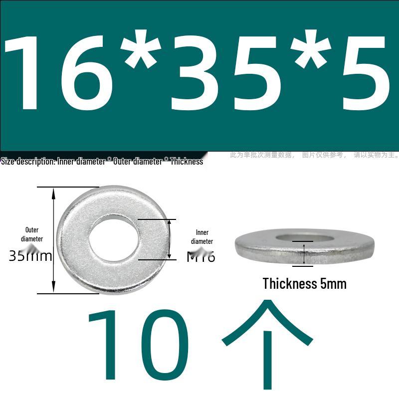 Ultra-Thick Galvanized Flat Washer Shim for M5-M30 Bolts