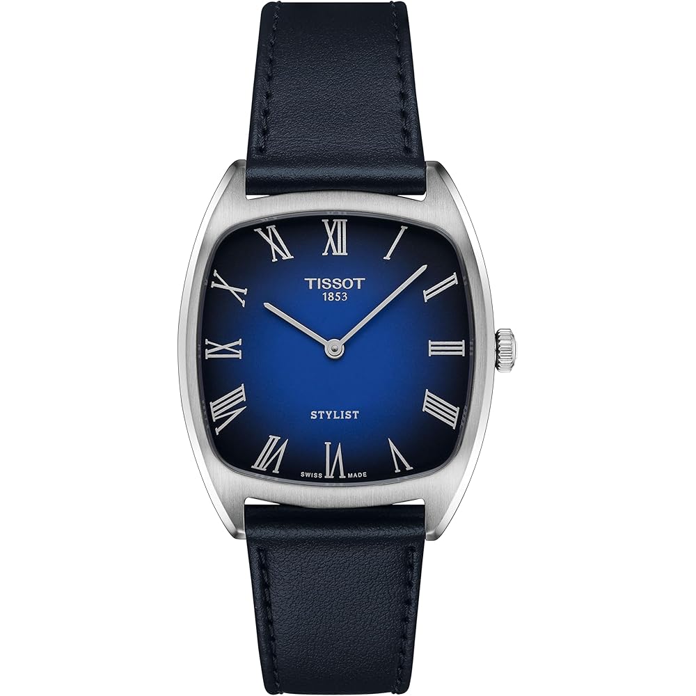 TISSOT Stylist Uhr (T1599091604300) mit blauem Farbverlauf-Zifferblatt (Offizieller Import)