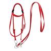 TOPINCN Horse Bridle, Red Adjustable Horse Bridle Rein Horse Headstalls Bit Horse Equestrian Accessories with Soft Cushion