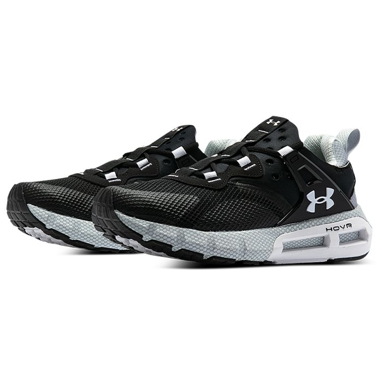 Under Armour HOVR Mega 1 Movement Durable Mesh Low Top Casual Running Shoes Men Sneaker Black Gray 3023594-005