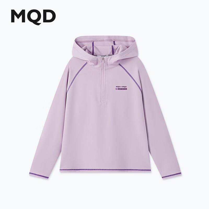 MQD UPF50+ Boys  Hooded Long Sleeve Sun Protection T-Shirt 130