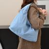 Simple Multi-Pocket Nyl Shoulder Bags for Women Large Capacity Ladies Hobos Tote Bag Solid Color Portable Female Handbags