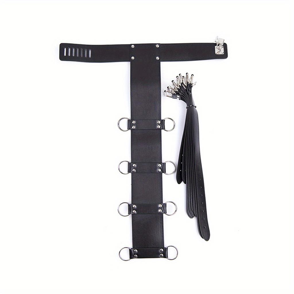 MEMIO 1pc BDSM Bondage Women's Reversible Adjustable Binding Handcuffs Leather Garment Bondage Flirting Tools Alternative Adult Sex Toys For A Woman