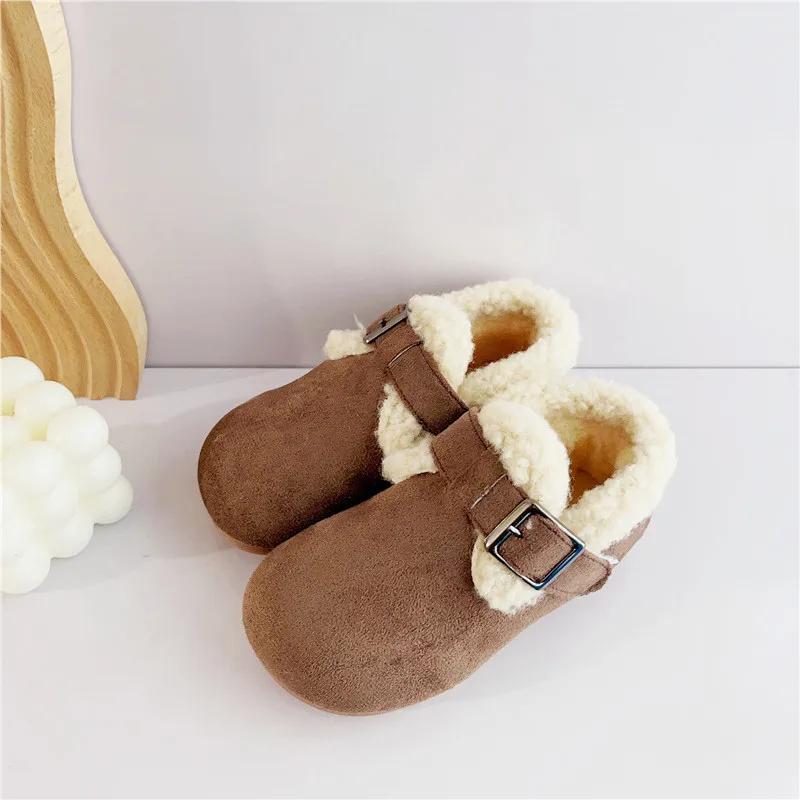 

Замшевые детские спортивные кроссовки 2025 Осень Новые Теплые Мальчик Хлопковые Кроссовки Мягкая Подошва Девочка Повседневные Кроссовки Детская Обувь Зимние Ботинки Обувь для Девочки 27-insole16.2cm верблюд