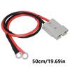 30/50/100cm Heavy Duty 50A ADS Connector Cable with O Terminal , 10AWG Solar Extension Cord Line for Car Boats