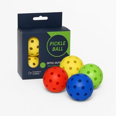 KNK Outdoor Pickleball Approved, 40 Holes for Maximum Flight and Durability Skill Levels and Ideal for Competitive Play Today (Pack of 4)