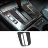 Carbon Fiber for BMW E46 1998-2006 Gear Shift Warning Button & Cup Holder Trim – Black Carbon Fiber Interior Panel Deco Cover.