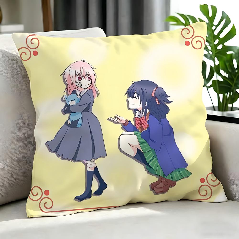 anime Happy Sugar Life Cushion Cover Cushion Cover Set Pcs x x x Pillowcase Decorative Sofa Home Decor