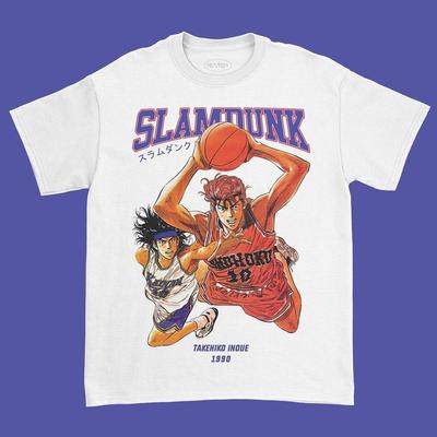 Retro Slam Dunk Anime Graphic Tee Unisex Short Sleeve Shirt S-5XL Unisex T-Shirt