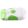Electric Nail Clipper, 2 in 1 Safe Nail Clipper with Light, Quick   Care Nail File, Easy Cleaning, White and Green Mix, 10 x 6 x 2 cm, Battery